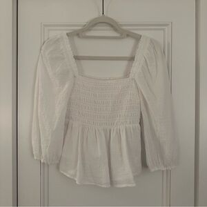 Abercrombie smocked top